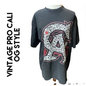 Pro Cali Nor Cal Vintage T-Shirt Black Super Heavy 100% Cotton XLTall-Rare